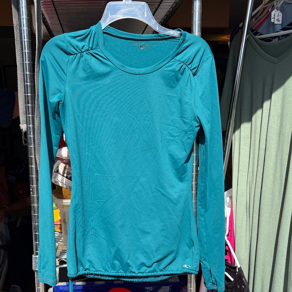 O'Neill Teal Long Sleeve Women's Top